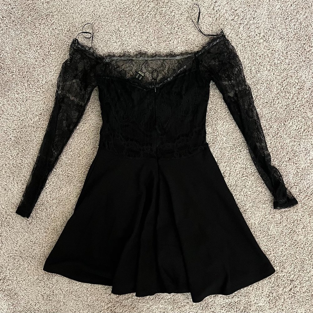 Revamped Lacey Black Goth Mini Dress XS
